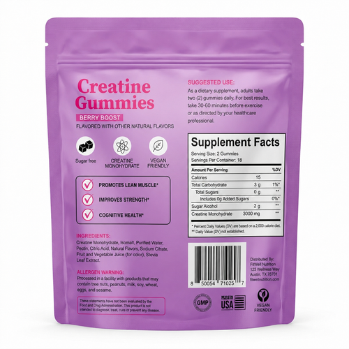 Creatine Gummies – Brain & Body Support for 40+